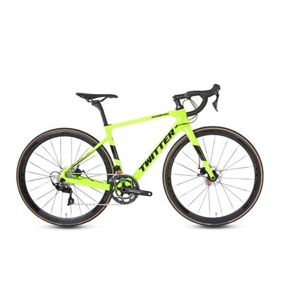 Twitter STEALTHpro Carbon Fiber Road Bike  Sram RIVAL 22 Speed Disc Brake Alloy Wheel